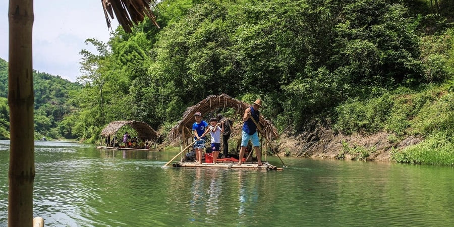 Rafting sur le ruisseau Cham